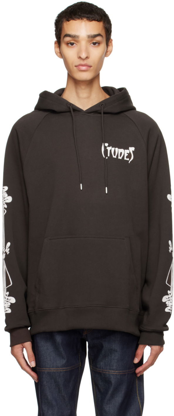 Dukserice Études Racing Hoodie Smeđa | H22MM272OC14BR