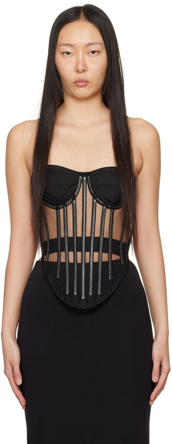 Majica bez rukava Dolce & Gabbana Kim Kardashian x Corset Crna | F777LT FLMFB
