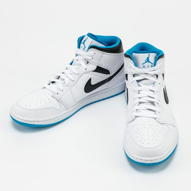 Tenisice i cipele Jordan Air Jordan 1 Mid "Laser Blue" Bijela | 554724-141, 2