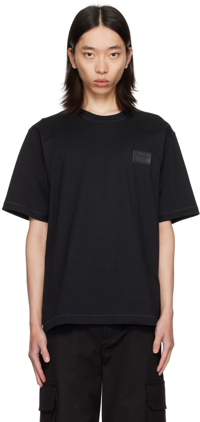 Majica kratkih rukava Dolce & Gabbana Designer Tag T-Shirt Crna | G8PN9TG7NTW