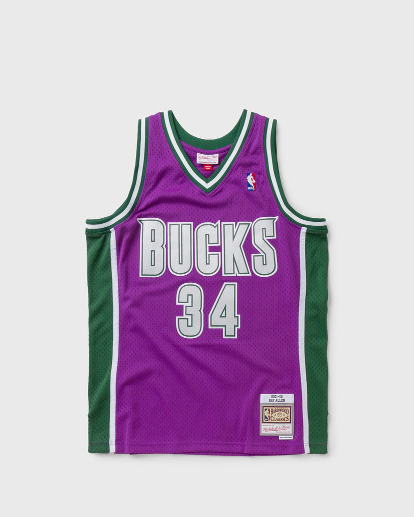 Dres Mitchell & Ness NBA Swingman Jersey Milwaukee Bucks 2001-02 Ray Allen #34 Ljubičasta | SMJY1151-MBU01RALPURP