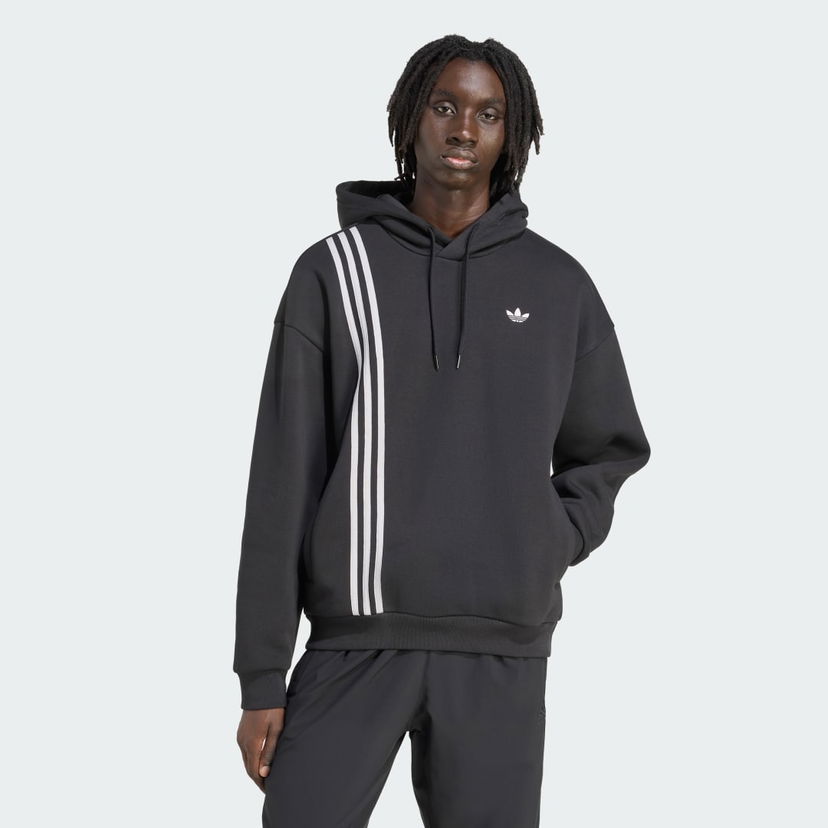 Dukserice adidas Performance Hoodie with Stripes Crna | JV9879
