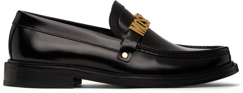 Odjeća Moschino Moschino 'Moschino' College Loafers Crna | MB10113C1LGB0000