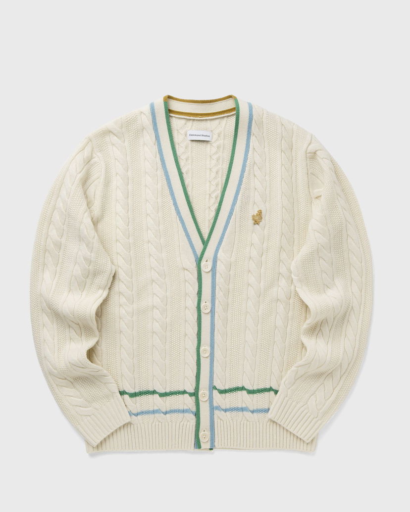 Džemper Edmmond Studios Cable Knit Cardigan Bijela | 324-60-19010