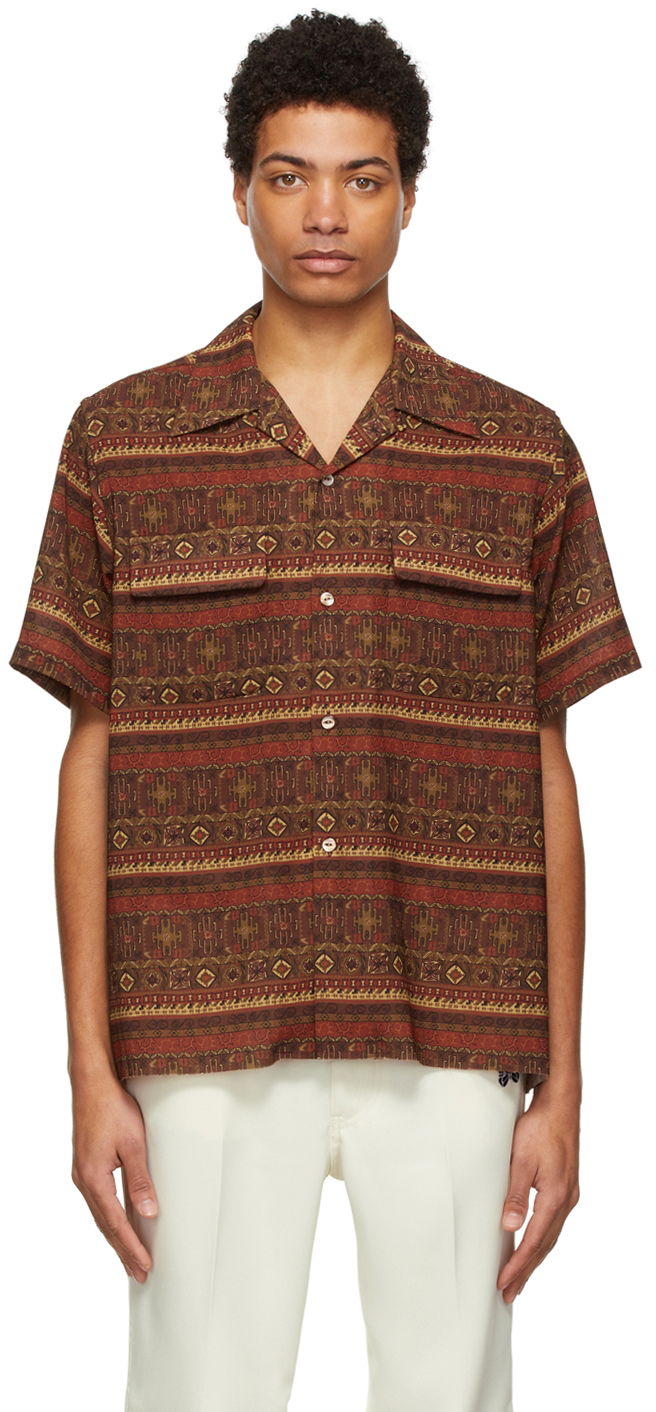 Košulja Needles NEEDLES Classic Print Shirt Smeđa | KP079
