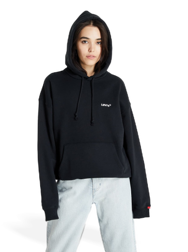 Dukserice Levi's Red Tab Sweats Hoodie Crna | A0747-0006