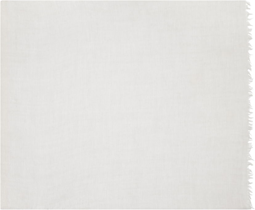 Šal Rick Owens Rick Owens Concordians Follo Scarf Bijela | RU02E1462 SCAR