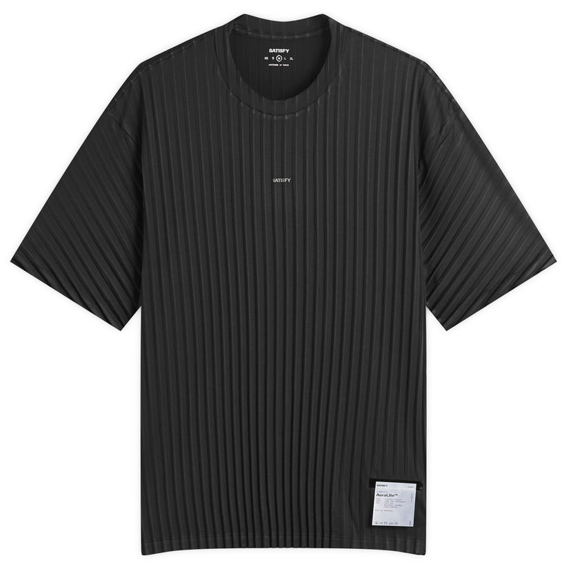 Majica kratkih rukava Satisfy Auralite Pleated T-Shirt, Size Small Crna | 11043-BK-SA