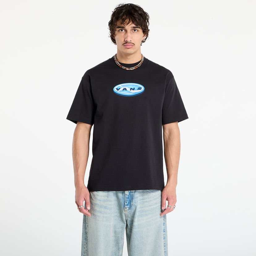 Majica kratkih rukava Vans 3D Retroval Short Sleeve T-Shirt Crna | VN000PBXBLK1