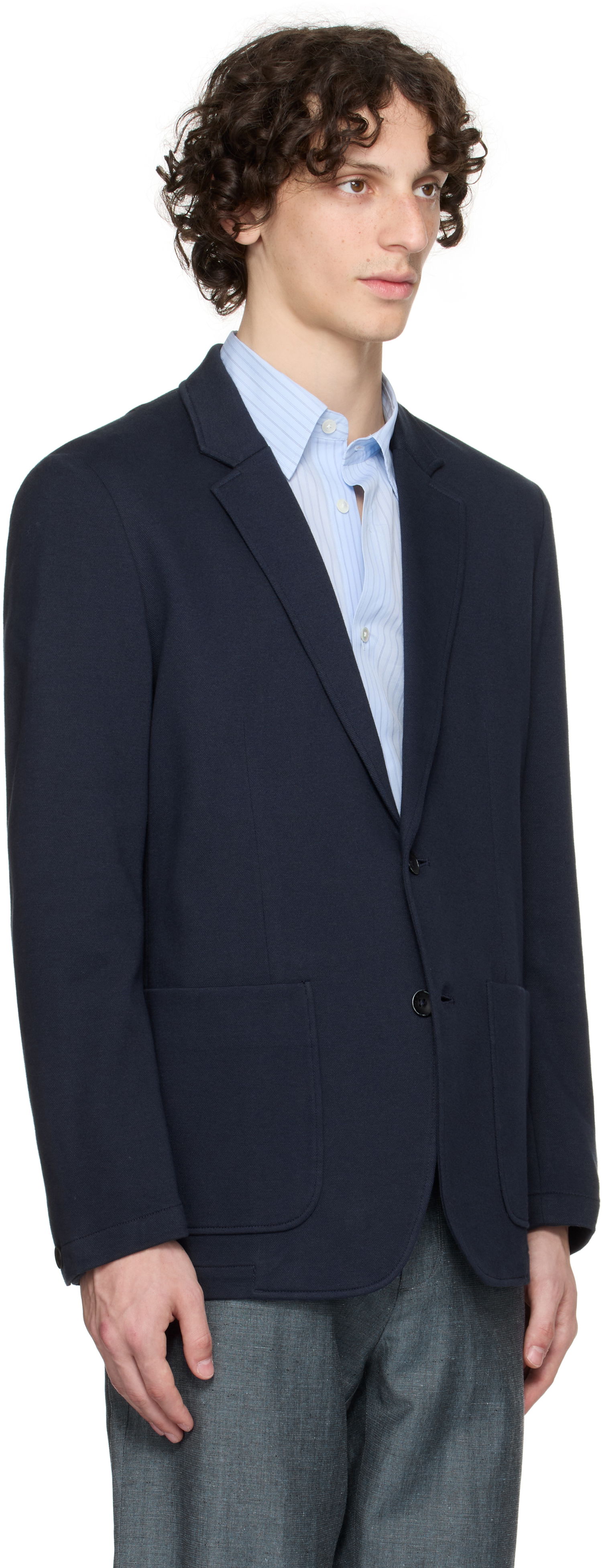 Jakna rag & bone Rag & Bone Butler Patch Pocket Blazer Tamnoplava | MBW25P4006PIML, 1