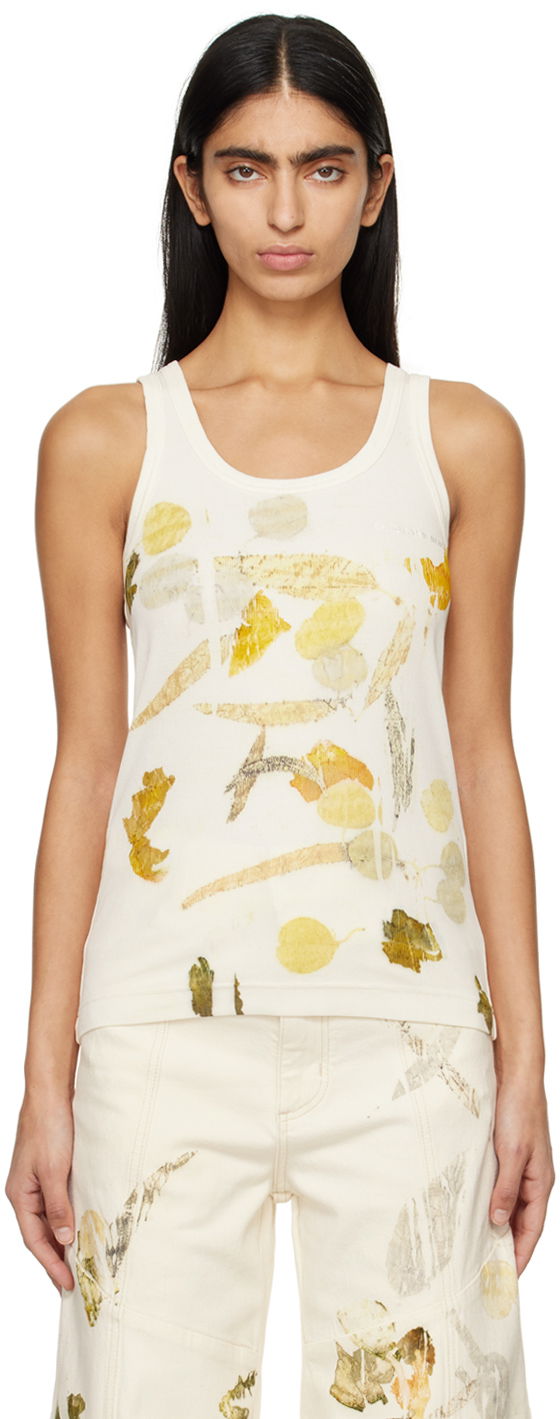 Majica bez rukava Feng Chen Wang Feng Chen Wang Printed Tank Top Bijela | FMS17VS05
