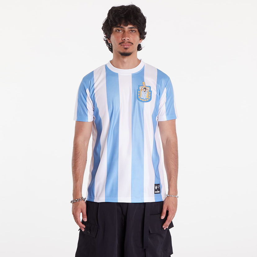 Dres COPA Maradona Argentina 1986 Retro Football Shirt Plava | 423-002