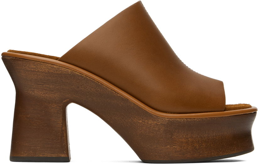 Njega cipela FERRAGAMO Ferragamo Samanta Platform Heeled Mules Smeđa | 01E077 758254