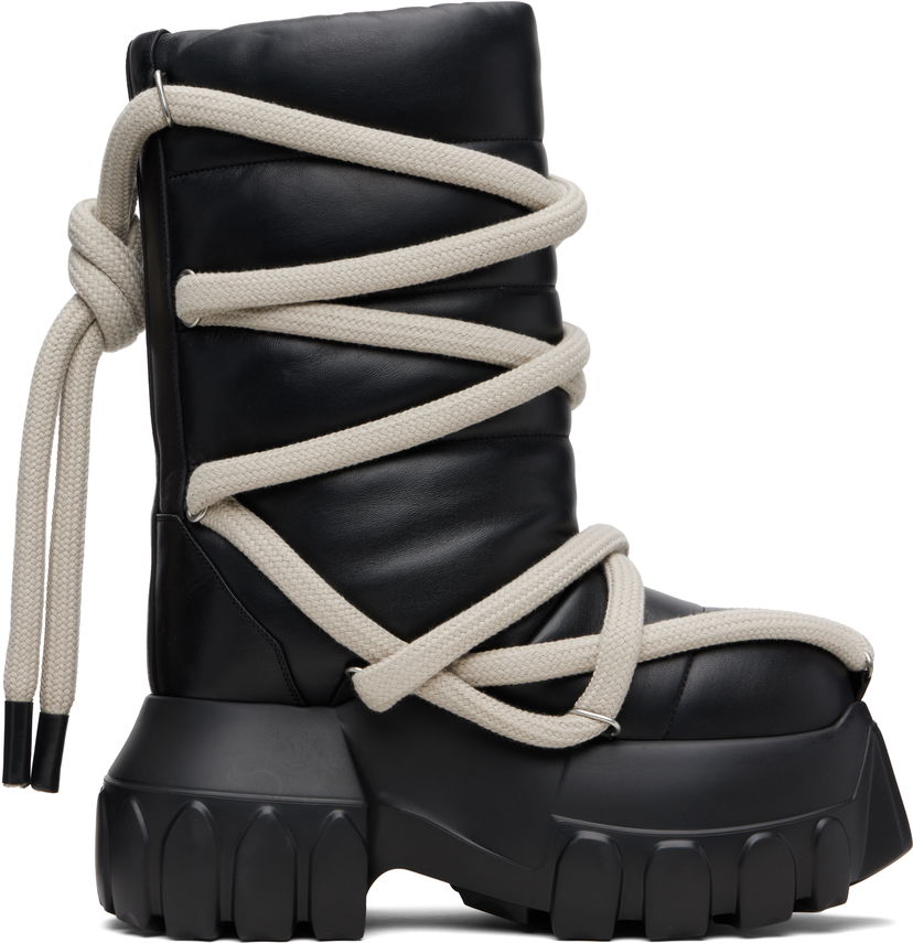 Tenisice i cipele Rick Owens Rick Owens Concordians Lunar Mega Tractor Boots Crna | RU02E1862 LLPPW3