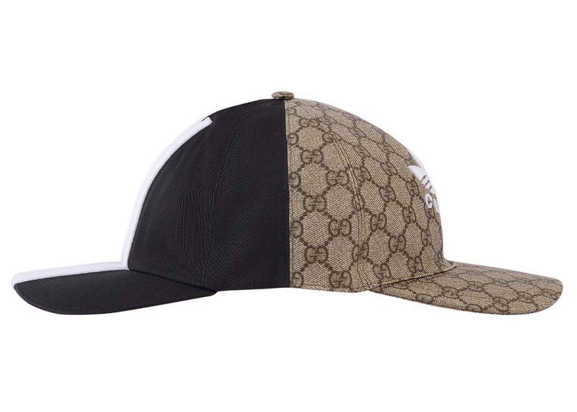 Šešir Gucci adidas x Double Sided Baseball Hat Black/Beige Bež | 719406 4HAST 9760