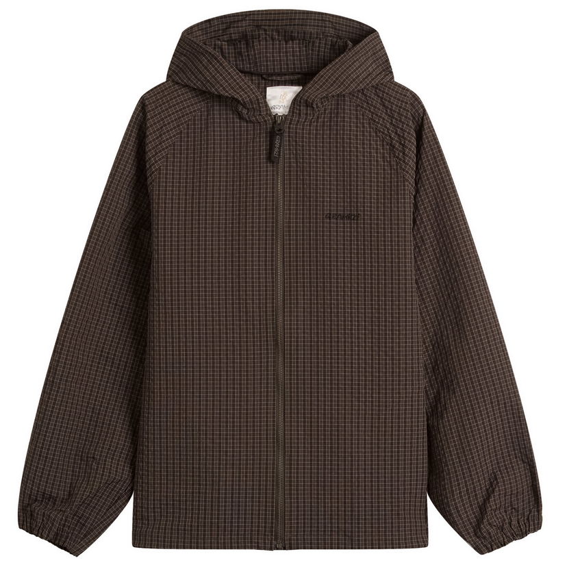 Jakna GRAMICCI Northside Plaid Hooded Jacket Smeđa | G5FM-J009-DBN