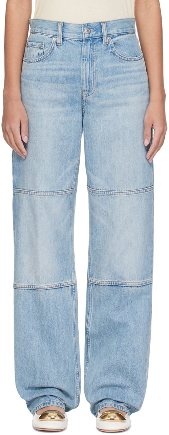 Jeans Helmut Lang Helmut Lang Carpenter Wide Leg Jeans Plava | O01DW207