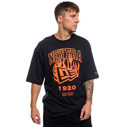 Majica kratkih rukava New Era Oversized T-Shirt Flame Crna | 60564870