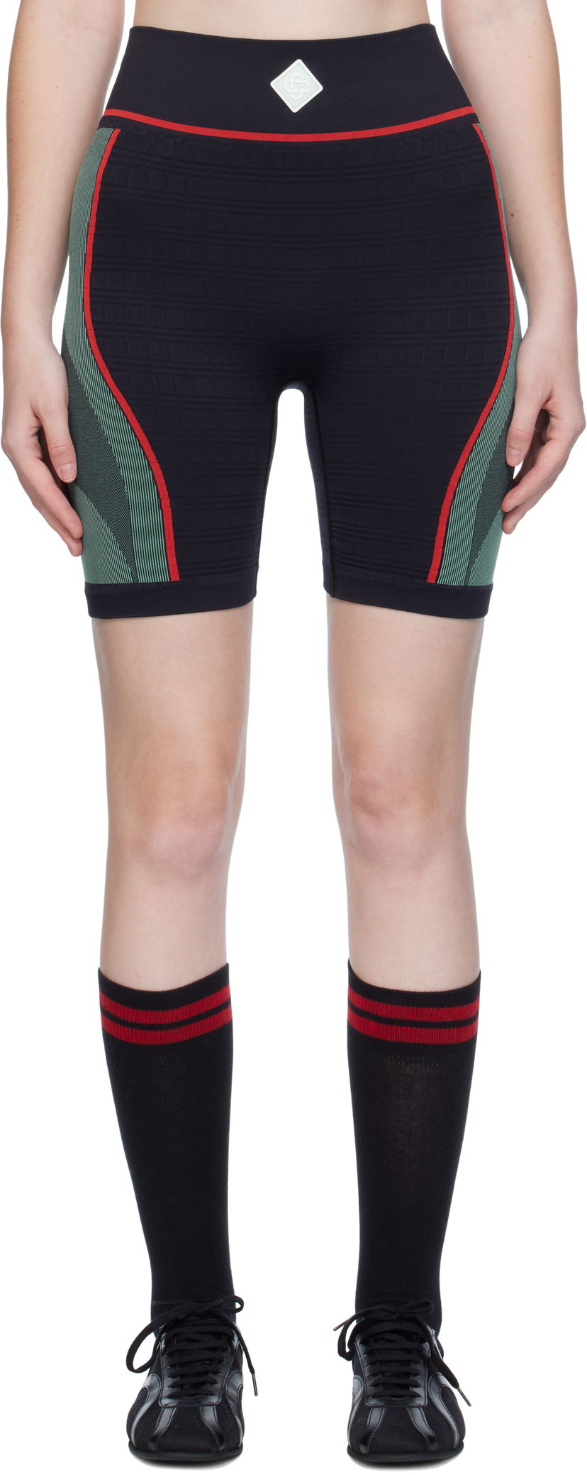 Kratke hlače Casablanca Casablanca Seamless Sport Shorts Crna | WPF25-ACT-031-01
