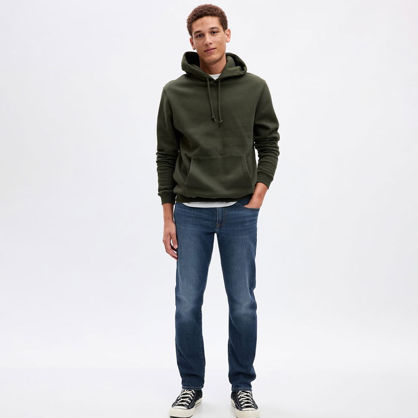 Jeans GAP Denim Pants Slim Medium Wash Tamnoplava | 728701-00