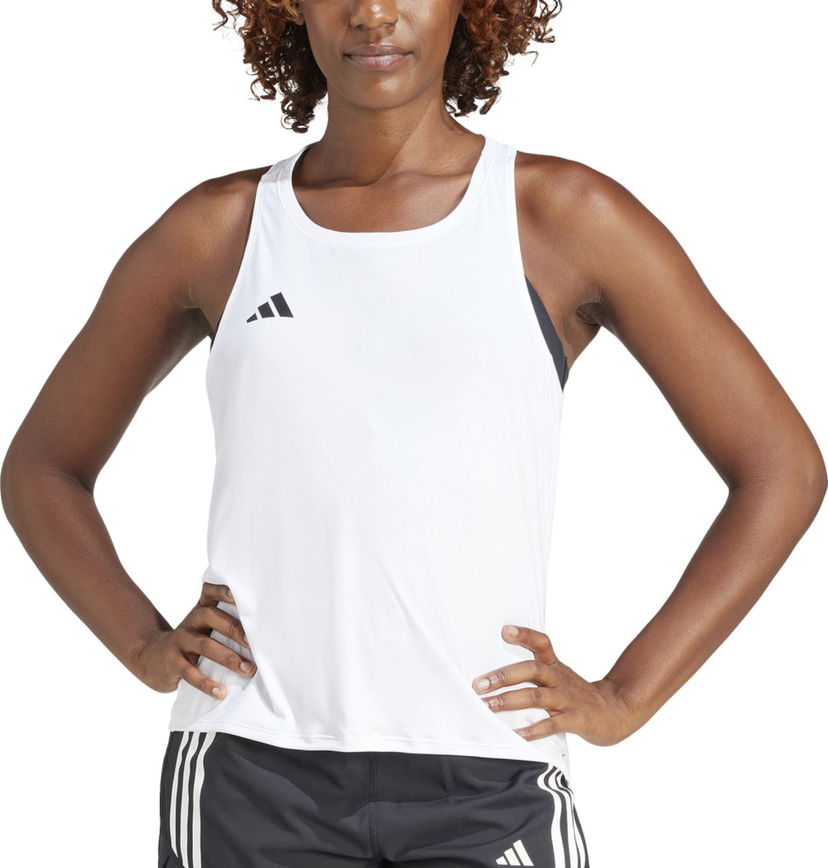 Majica bez rukava adidas Performance Adizero Tank Top Bijela | in1181