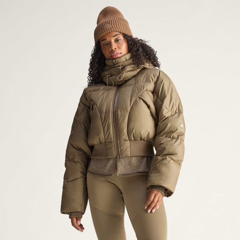 Pernata jakna adidas Performance Cropped Padded Winter Jacket by Stella McCartney Zelena | JM3652