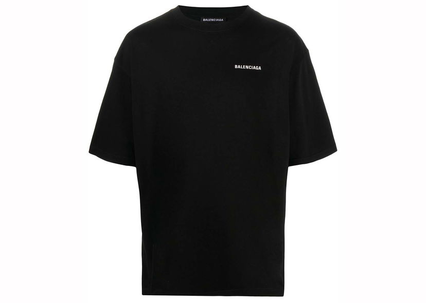 Majica kratkih rukava Balenciaga Relaxed Fit T-shirt Crna | 612966TIVG51070