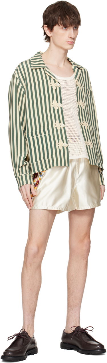 Košulja Bode Bode Soda Stripe Trillium Shirt Zelena | MRS25SH014, 3