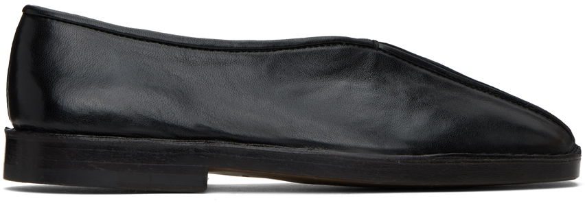Tenisice i cipele LEMAIRE Flat Piped Slippers Crna | FO0007 LL0023, 0