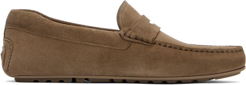 Tenisice i cipele BOSS BOSS Suede Loafers Smeđa | 50541750