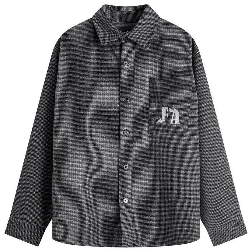 Košulja Fucking Awesome FA Wool Flannel Shirt, Size Small Siva | FA1961-SHA