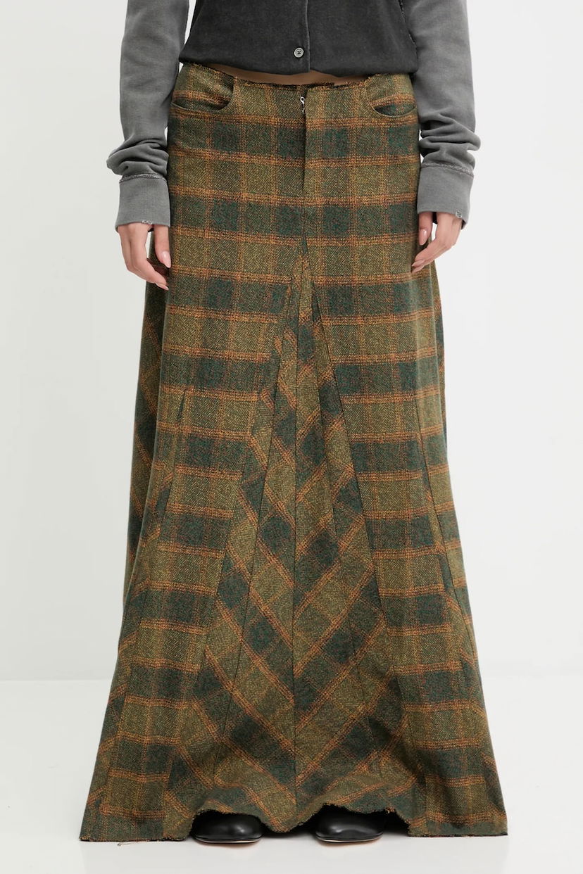 Suknja OUR LEGACY Our Legacy Rebel Maxi A-Line Skirt Zelena | W4254RV