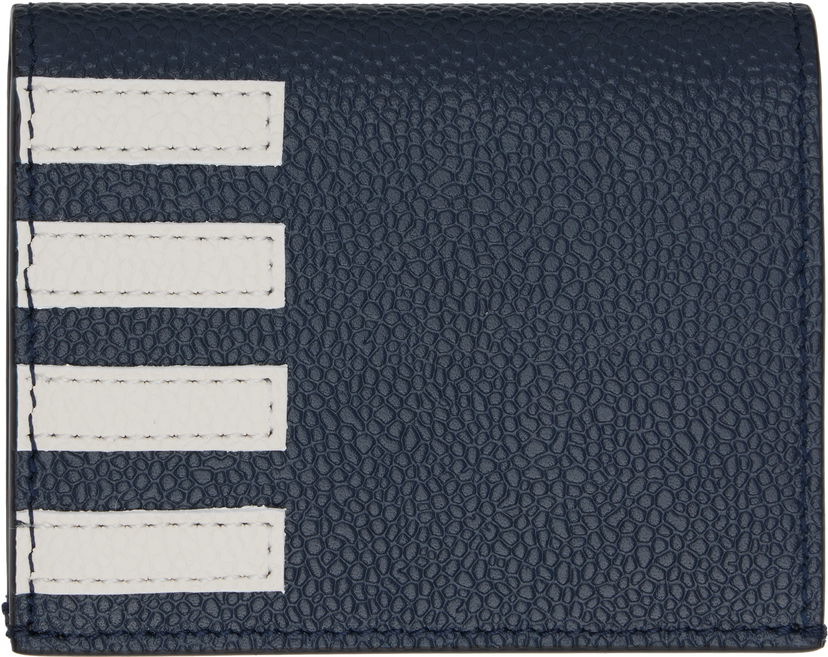 Novčanik Thom Browne Thom Browne Pebble Grain 4-Bar Double Card Holder Tamnoplava | UAW076A-00198