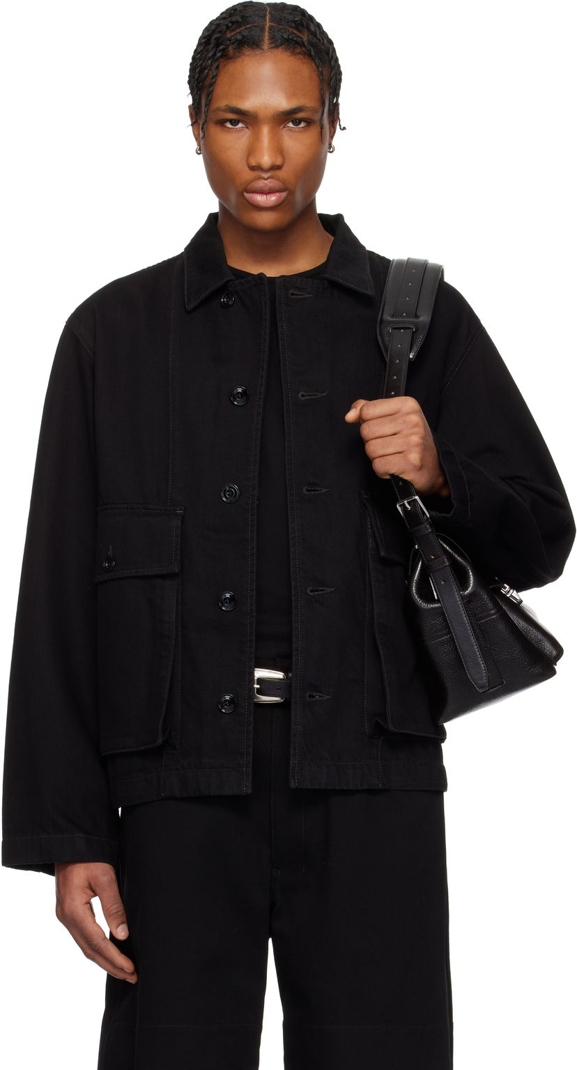 Jakna LEMAIRE Lemaire Boxy Denim Jacket Crna | OW306 LD1031