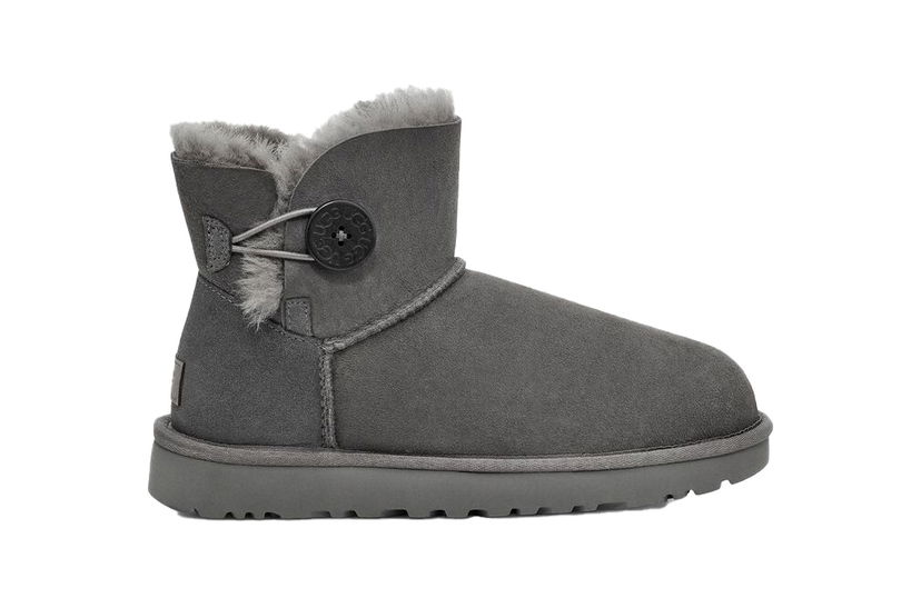 Odjeća UGG Mini Bailey Button II Grey (W) Siva | 1016422-Grey