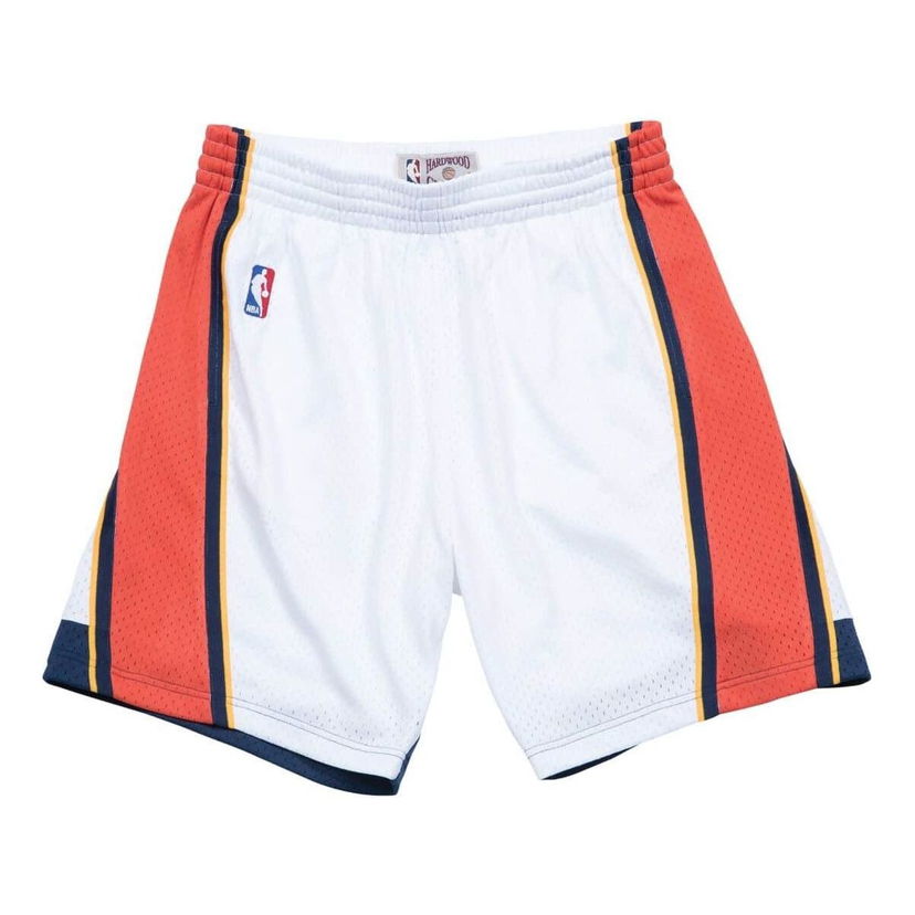 Kratke hlače Mitchell & Ness Mitchell & Ness Golden State Warriors Swingman Shorts Bijela | SMSHGS18231-GSWWHIT09