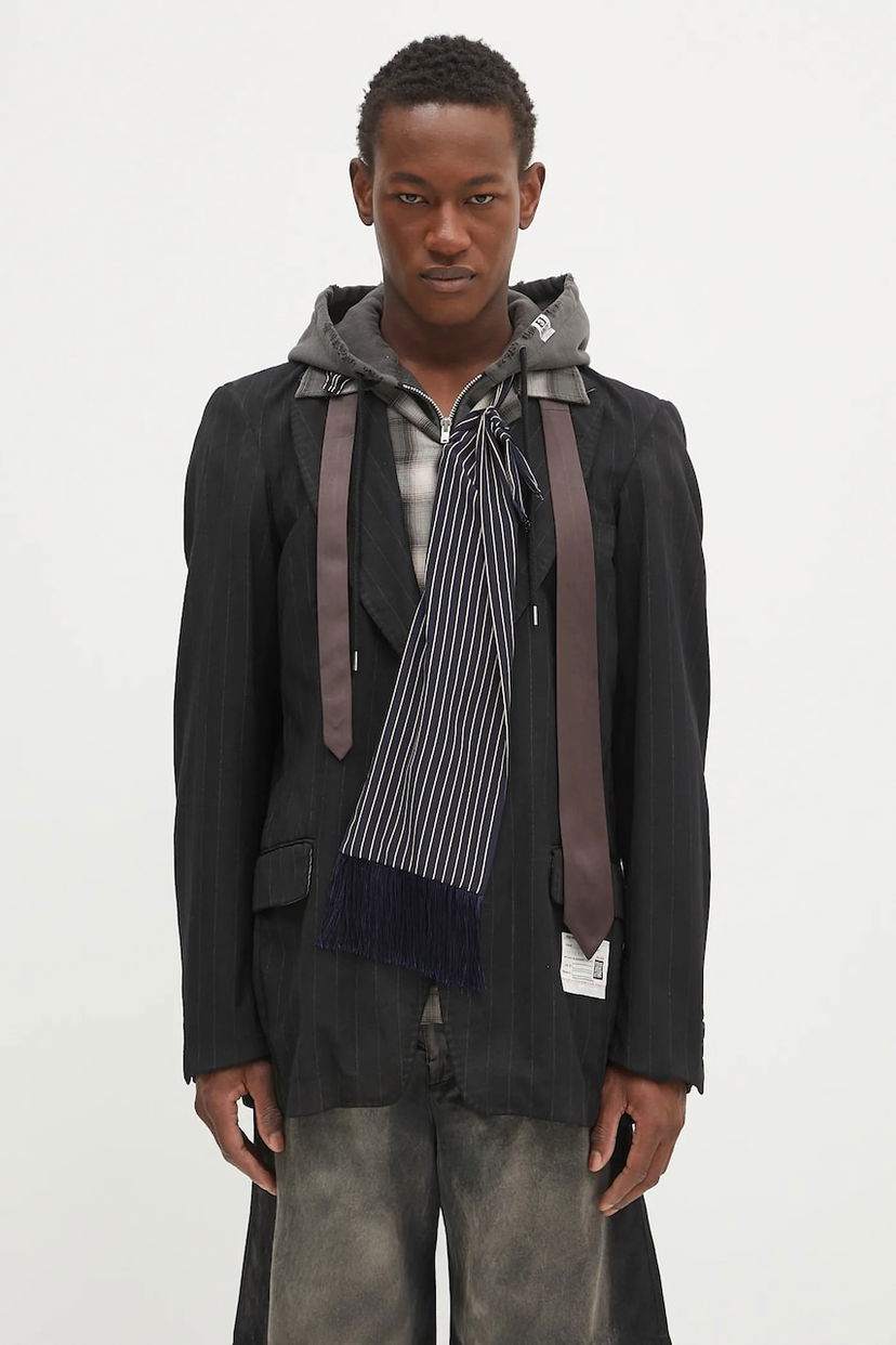 Jakna Maison MIHARA YASUHIRO Maison MIHARA YASUHIRO Triple Layered Jacket Crna | A14JK031