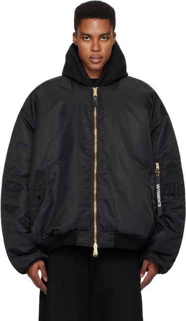 Bomber jakna VETEMENTS Alpha Industries Edition Reversible Bomber Jacket Crna | UA66JA310B, 0