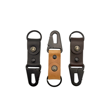 Privjesci za ključeve Vasky Leather Keychain with Carabiner Crna | A-0223-001, 1