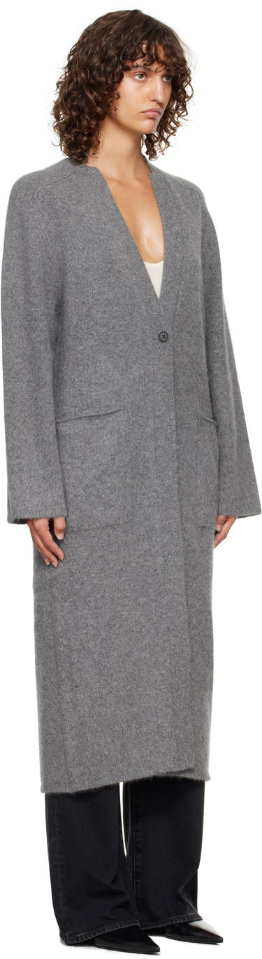 Džemper Loulou de Saison Loulou de Saison Smet Yak Blend Maxi Cardigan Siva | SMET, 1