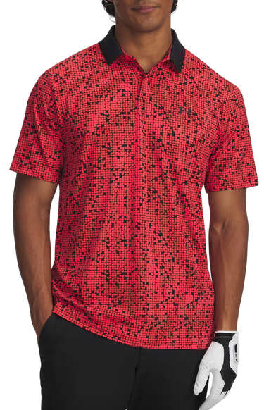 Polo majica Under Armour Drive Chill Printed Polo Crvena | 1389597-713, 0