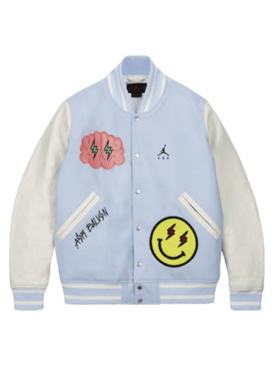 Bomber jakna Jordan J Balvin x Varsity Jacket Tirkiz | DX1734-441
