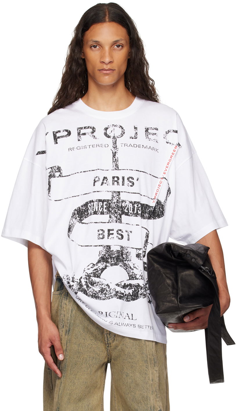 Majica kratkih rukava Y/PROJECT Pinched T-Shirt Bijela | 204TS002