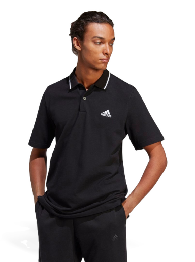 Polo majica adidas Originals Essentials Piqué Small Logo Polo Shirt Crna | IC9314