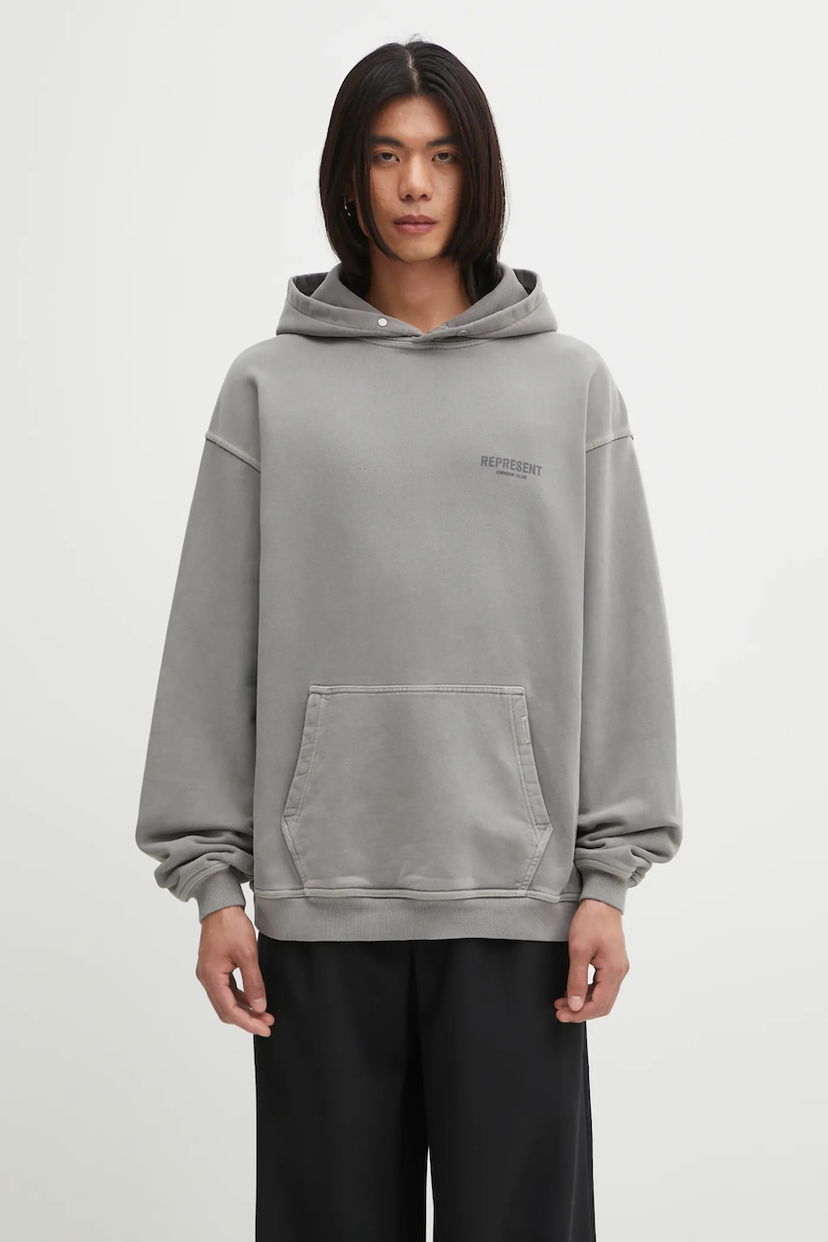 Dukserice Represent Clo Represent England Legacy Hoodie Siva | MLM100374