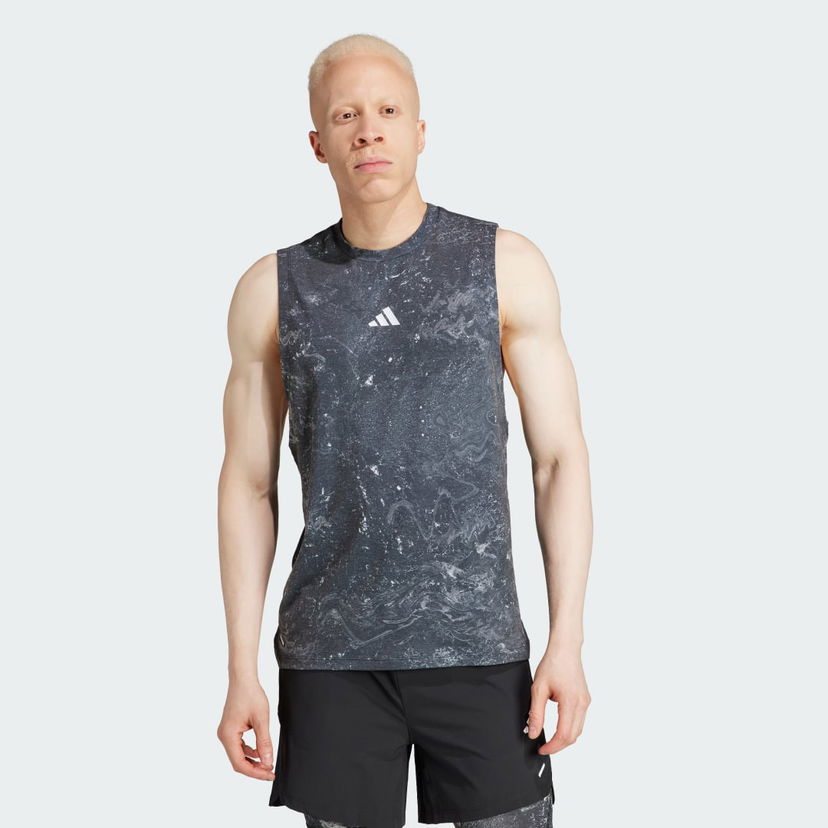 Majica bez rukava adidas Performance Power Workout Top Siva | IK9684