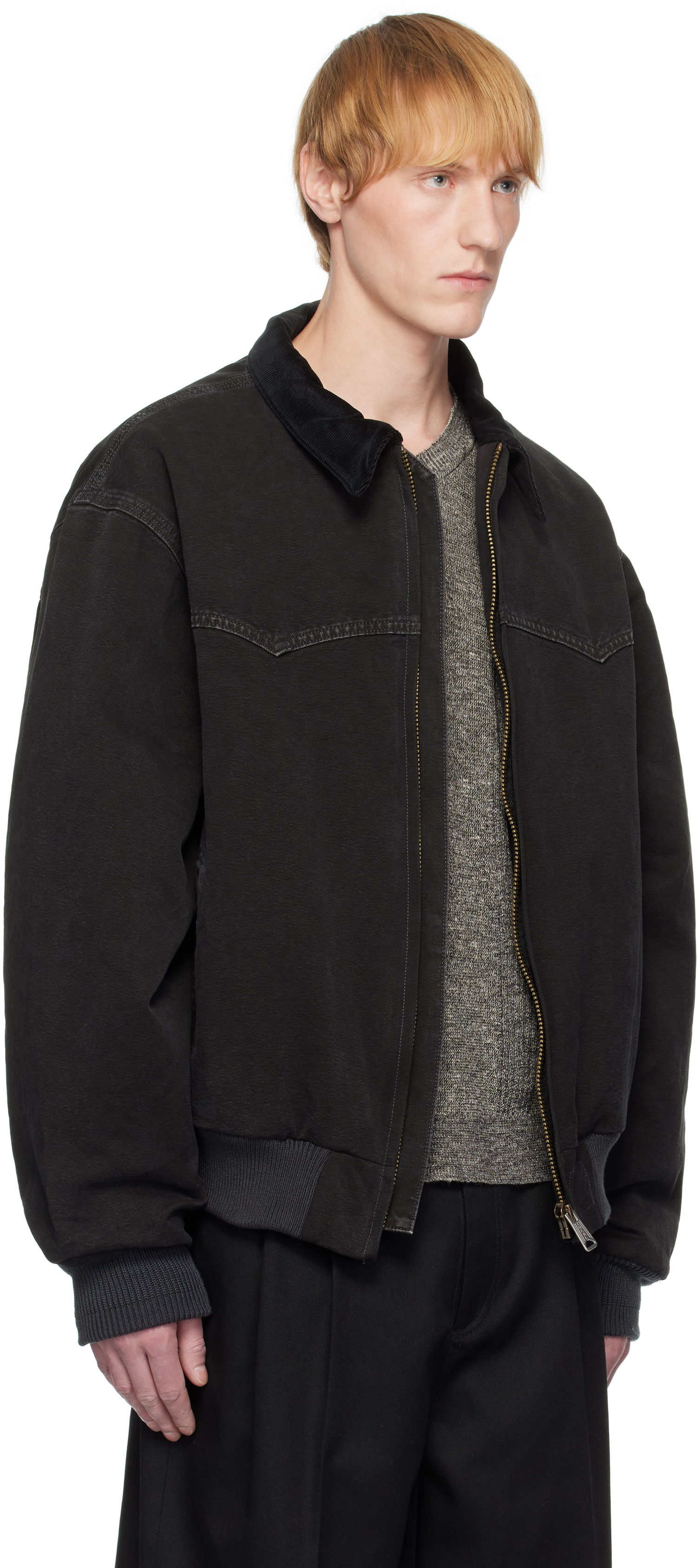 Jakna Maison Margiela Maison Margiela Yoke Caban Bomber Jacket Crna | S50AM0640 M35255, 1