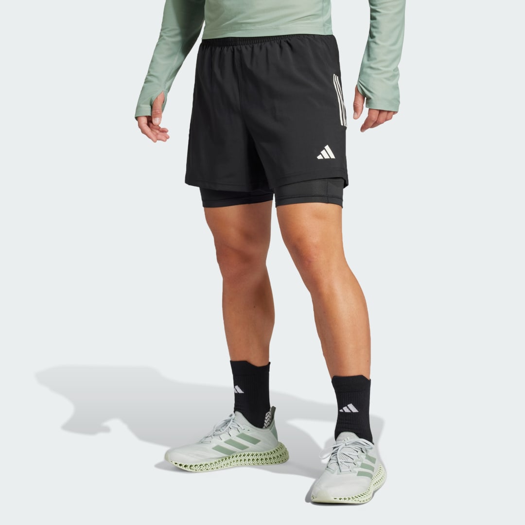 Kratke hlače adidas Performance Own the Run CLIMACOOL 2-in-1 Running Shorts Crna | JM5400, 0