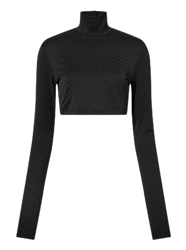 Crop top Ambush Mini Monogram Crop Top Crna | BWAD041F22JER0011010