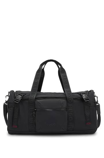 Putna torba BOSS HUGO Holdall with Logo Straps Crna | 50547297